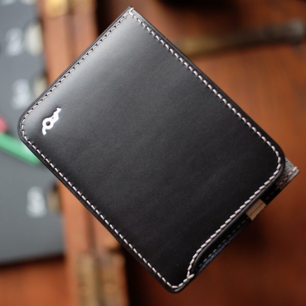 Product Black Scal Wallet with combo inside grey cream navy - Front